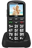 uleway Seniorenhandy mit großen Tasten und Mobiltelefon ohne Vertrag,1.7 Zoll LCD|SOS-Funktion |Dual SIM Handy |Taschenlampe und L