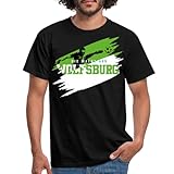 Spreadshirt Wolfsburg Fußball Fan Sport Männer T-Shirt, XXL, Schw