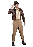 Jazwares Indiana Jones Qualux Kostüm für Erwachsene, Braun, XL