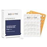 BIO-H-TIN Vitamin H 5 mg (Biotin) für gesunde Haare & Nägel, 90 Tabletten für 6 M
