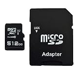 512GB MicroSDXC Speicherkarte mit Adapter Class 10 kompatibel für FujiFilm FinePix F480 T400 JZ250 F850EXR XP80 S2980 S4000