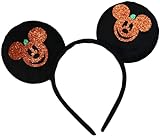 CLGIFT Halloween Minnie Ohren Orange Minnie Ohren Schwarz Mickey Ears Stirnband Halloween Kostüm (Mickey)