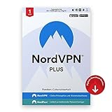 NordVPN Plus – 1-Jahres-Abo NordVPN und NordPass – Internetaktivitäten schützen, Online-Bedrohungen blockieren und Passwörter sicher verw