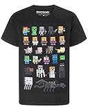 Minecraft T-Shirt für Jungen Sprites Kurzarm Kinder Top 11-12 J