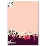 Briefpapier Jahreszeiten - Herbst HAPPY HALLOWEEN - DIN A4 Format 20 B