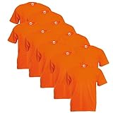 Fruit of the Loom 10er Pack Valueweight T-Shirt Größe S - 5XL T-Shirts in vielen Farben L,orang