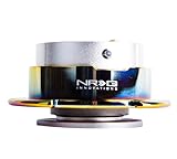 NRG Innovations NRG-SRK-250SL-MC GEN 2.5 Lenkrad-Schnellspanner-Adapter, 6-Loch, 6 x 70 und 6 x 74 mm Bolzenmuster/Silberkörper/NeoChrom-Ring