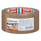 tesapack Extreme, Premium-Paketband, besonders klebstark und reißfest, ideal zum Verpacken und Bündeln schwerer Pakete und Objek