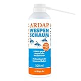 ARDAP Wespenschaum-Spray 300ml inkl. Sprührohr - Mit Sofort- & Langzeitwirkung zur Bekämpfung von Wespen, Wespennestern & weiteren Schädling