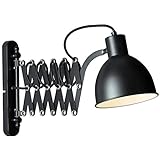 Brilliant Lampe Sandra 2 Wandleuchte schwarz matt | 1x D45, E14, 40W, geeignet für Tropfenlampen nicht enthalten | Kopf schwenkbar | Für LED-Leuchtmittel geeig