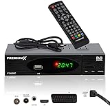 Premium X Kabel Receiver DVB-C FTA 530C Digital FullHD TV Auto Installation USB Mediaplayer SCART HDMI Kabelfernsehen für jeden Kabel-Anb