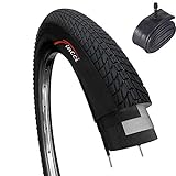Fincci Set Reifen 20 x 1,75 Zoll Mantel 47-406 mit Schrader Schlauch für BMX Fahrradmantel MTB oder Kinder Fahrrad 20x1.75 F