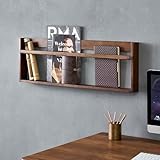 Zeitschriftensammler Organizer – Rustikaler Massivholz-Wand-Aktenhalter für Eingangsbereich, Wohnzimmer, Büro und Kinderzimmer, ideal für Zeitschriften, Aufzeichnungen und Zeitung