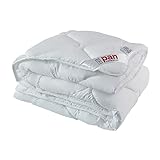 mr mattress Ganzjährige Bettdecke 155x200 MIKROFIBRA, 4 Saisons, Zertifikat Oeko-TEX, mit Polyesterfüllung, allergikerfreundlich, waschbar bei der Temperatur 95 Grad C