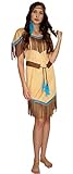 MAYLYNN 16617 - Kostüm Indianerin Indianerkostüm Squaw Damen 3-teilig: Kleid, Gürtel, Stirnband, Größe:M