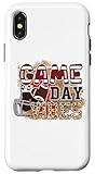 Hülle für iPhone X/XS Game Day Vibes ist der Fußballspieltag für F