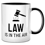 Law is in the Air Tasse, Juristen Juristin Geschenk für bester Anwalt witzig, Anwältin Examen, Jura Student Geschenke, Jurist Richter Kolleg