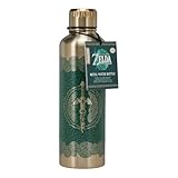 Paladone Tears of the Kingdom Offiziell lizenzierte Zelda-Metall-Wasserflasche, Gamer-Fan-Dekor und Geschenk, Gaming-Schreibtisch-Accessoire für alle Altersgruppen, Sammler-Trinkg