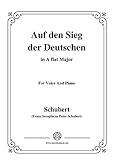 Schubert-Auf den Sieg der Deutschen,in A flat Major,for Voice,2 Violins&Cello (French Edition)