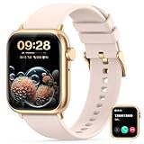 Nemheng Smartwatch für Damen,1.83 Zoll Touchscreen Armbanduhr mit Bluetooth Anrufe, Personalisiertem Bildschirm, Herzfrequenz und Schlafmonitor,IP67 Wasserdicht Smartwatch für iOS