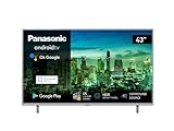 Panasonic TX-43LXW724 108 cm LED Fernseher (43 Zoll, HDR Bright Panel, 4K Ultra HD, Triple Tuner, HDMI, USB, Smart TV), Silb
