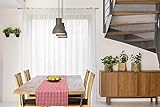 FILU Tischläufer 40 x 150 cm Rot/Weiß kariert (Farbe und Größe wählbar) - hochwertig gefertigter Tischläufer aus 100% Baumwolle im skandinavischen Landhaus-S