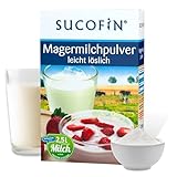 SUCOFIN Magermilchpulver 36 x 250g Vorteilspack, leicht löslich, Protein Calcium Reich, Ideal als Kaffeeweißer, für Müsli, Desserts, perfekt für Unternehmen, Läden, B2B Geschäftsk