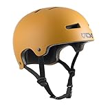 TSG Evolution Helm Bowl Skate/Roller/Scooter/BMX/Dirt/Pumptrack/MTB/E-Bike, gelb, S/M (54-56cm)