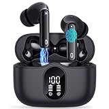 Bluetooth 5.3 Kopfhörer, In Ear Kopfhörer Kabellos HiFi Stereo Sound, Kopfhörer Kabellos Bluetooth mit HD Mikrofon, 40 Std Noise Cancelling Ohrhörer mit LED Anzeige, IP7 Wasserdicht für iOS,