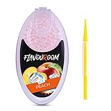Flavouroom Aroma Click - 100 Premium Kugeln Set I Intensiver Flavour mit praktischer Box I Einfaches Einsetzen für DIY Ice Peach & Menthol G