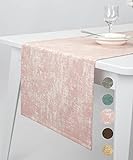 pamuq Tischläufer modern - rosa, 48x160 cm, div. Farben - Tischdecke abwaschbar Tisch-Deko Tisch-Läufer Hochzeit Tisch-Decke Table Runner Tafeltuch Tischband Tischtuch Tischw