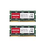 [DDR3 RAM] Gigastone Laptop RAM 8GB (2x4GB) DDR3 Ram 8GB DDR3-1600MHz PC3-12800 CL11 1.35V SODIMM 204 Pin/Polig Ungepuffert Nicht-ECC Computer Speicher RAM (Nur Notebook/Laptop)