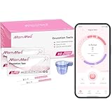 MOMMED Ovulationstest Streifen,60 praktische Ovulation Teststäbchen mit 60 Urin Tassen - Schneller Fruchtbarkeitstest für Frauen - Ovulationstest Streifen 25 mIU/