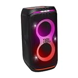 JBL Partybox Stage 120 in Schwarz – Tragbare Bluetooth-Lautsprecher-Box Pro Sound, Lichtshow, KI-Sound-Boost und Teleskopgriff – 12 h L