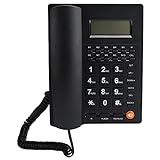 Schnurgebundenes Telefon - Festnetztelefon mit Freisprechfunktion, Telefon mit Großem Knopf für Büro, Familie, Hotel Usw