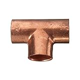 Cornat Löt-T-Stück Kupfer, 3 Muffen, A 15 mm, 10/1 Stück, T563015
