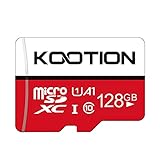 Kootion 128GB SD Karte Class 10 Micro SD Card 128G Speicherkarte MicroSDXC Mini Memory Card Klasse 10(A1 UHS-I U1) Speicher für Kameras Handy Tablets Android Smartp