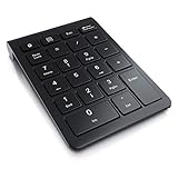 CSL - Numpad Bluetooth - Ziffernblock kabellos - Keypad mit 22 Tasten - 10 Multifunktionstasten Multimedia-Keys - Tastatur mit Energiesparmodus - ergonomisch - für Laptop Desktop PC und Notebook