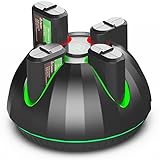Jelava 4x1300mAh Xbox Controller Akku, Kompatibel mit Xbox Series X,Xbox Series S,Xbox One,Xbox One X/S/Elite Controller, Xbox Akku Kit mit Ladestation & USB C Kab