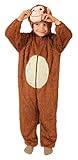 Foxxeo 10277 | Affenkostüm Kostüm Affe für Kinder Größe: 110/116
