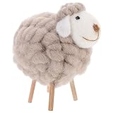 MAGICLULU Wollfilz Schaf Dekofigur Weihnachtsdekoration Für Tisch Farbig Handgefertigte Schafpuppe Für Kreative Wohn Und Festtagsgestaltung