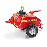 Rolly Toys rollyVacumax Fire (für Kinder von 3 bis 10 Jahren, Fassanhänger, Pumpe mit Spritze, Befüllung max. 15 Liter, Feuerwehr) 122967