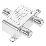 OSOLADY Koaxialkabel Splitter Kabelsplitter Für Tv Internet Kompatibel Mit Vertikale Horizontale Montage Für Kabel Tv Verstärk
