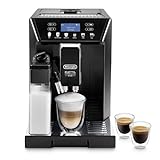 De'Longhi Eletta Evo ECAM 46.860.B Kaffeevollautomat mit LatteCrema Milchsystem, Cappuccino und Espresso auf Knopfdruck, LCD Display und Sensor-Touch-Tasten, schw