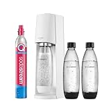 SodaStream Wassersprudler TERRA Promopack mit CO2-Zylinder und 3x 1L spülmaschinenfeste Kunststoff-Flasche, Weiß, 1100447490, Höhe 44