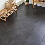 misento Vinylboden selbstklebend - wasserabweisender PVC Bodenbelag 1,5 mm, 4,46 m², leicht zu verlegendes Klebevinyl, 24 selbstklebende F