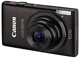 Canon IXUS 220 HS Digitalkamera (12 MP, 5-fach opt. Zoom, 6,9cm (2,7 Zoll) Display, Full HD, bildstabilisiert) schw