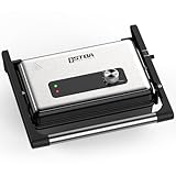 OSTBA Kontaktgrill, Sandwich Toaster & Panini Grill, XXL-Antihaftplatten, 1500W, Automatische Temperatur, Kontrollleuchten, Cool-Touch-Griff, 2-Scheib