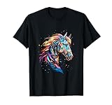 Pferd T-Shirt für Dorfkinder & Pferdeliebhaber Geschenk T-S