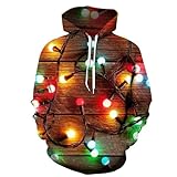 Rhomba Hoodies Herren 3D Digitales Drucken Casual Sweatshirt Herren Mode Trend Weihnachtsserie Kapuzen Sweatshirt Herren Jugend Paar-Outfit Langärmeliges Sweatshirt Herren TD-29 4XL